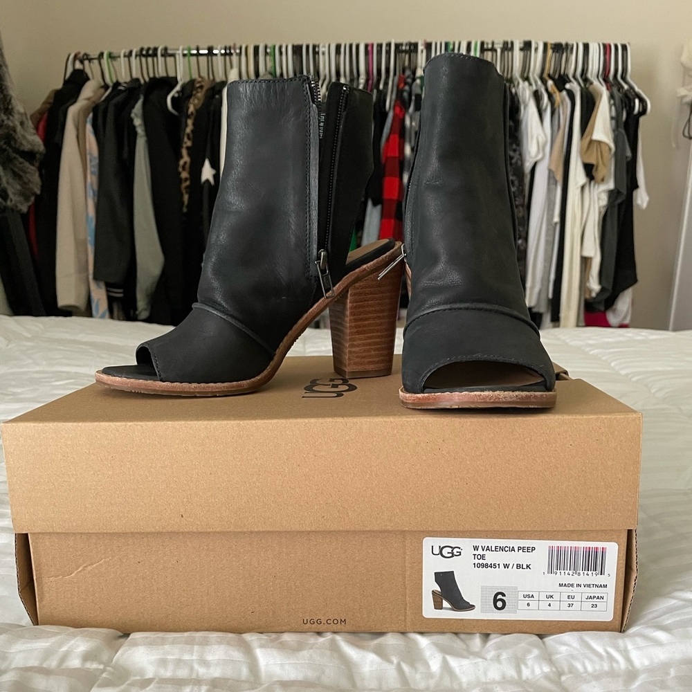 UGG Valencia Peep Toe Booties